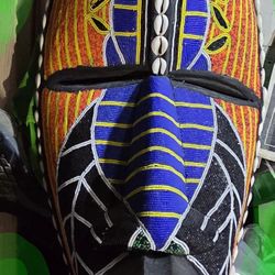 Hand carved west african sculpt head