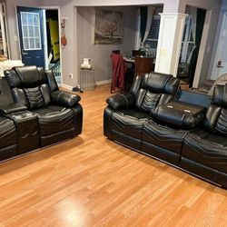 Vendo Juego De Sofá Y Loveseat Reclinable 