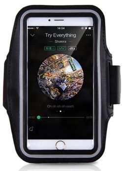 Veniveta Water Resistant Armband (for iPhone X/XS/8/7/6s/6 Plus, Samsung S7/Note 5, LG, Google, Sony) with Adjustable Elastic Band & Key Holder Case