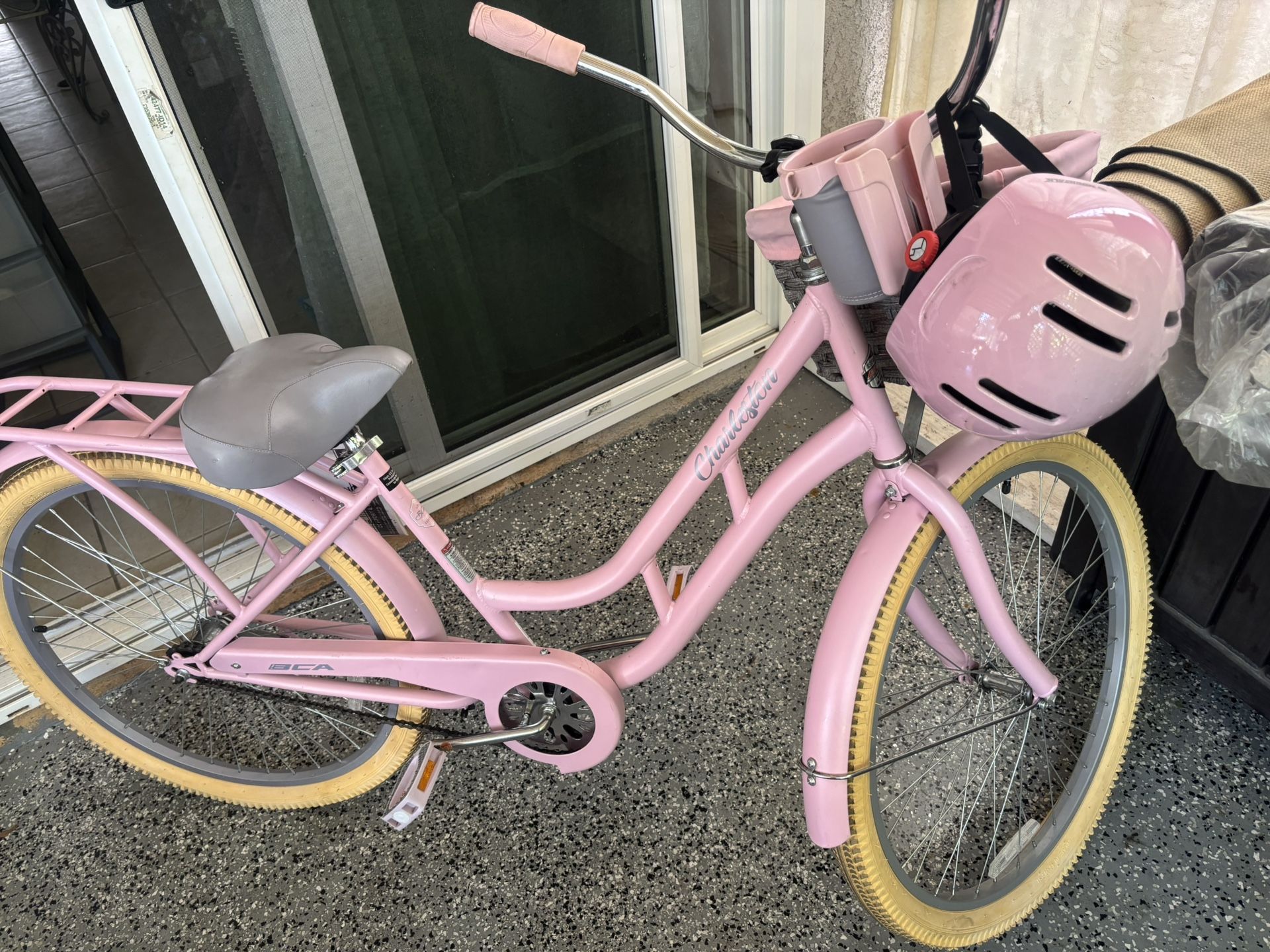 Charleston Pink Cruiser 26” Bike And Accessories
