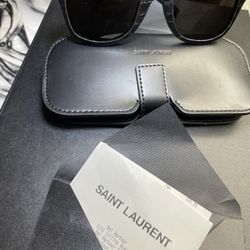 Mens ST Laurent Snake skin sunglasses