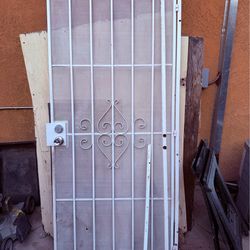 Metal security door