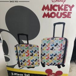 Set Of 2 Disney American Tourister Hard-Sided Luggage 