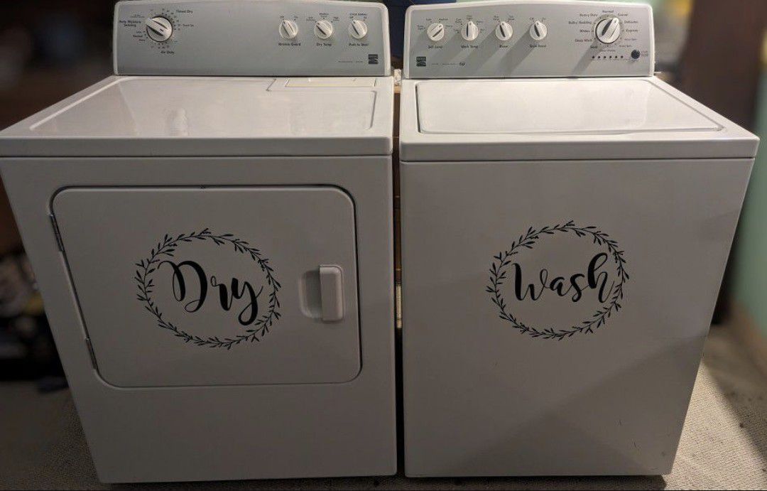 Kenmore Electric Washer And Dryer Sold Only As Set