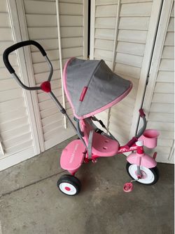 Radio Flyer Stroll N Trike, push Toddler tricycle