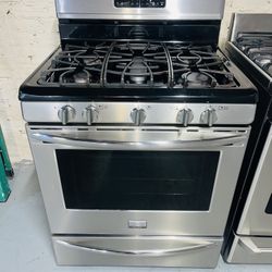 Frigidaire stainless steel gas stove, one receipt for a 60-day warranty