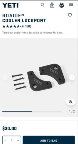 Yeti LockPort for Roadie coolers. 