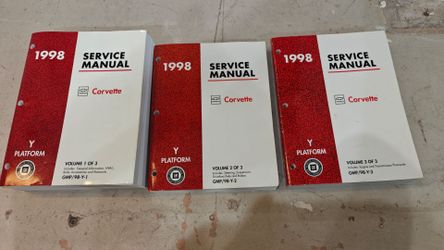 1998 Corvette Service Manuals - complete set