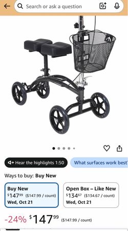 Drive Knee Scooter - New/Never Used - on Amazon for $148 - only asking $60!!