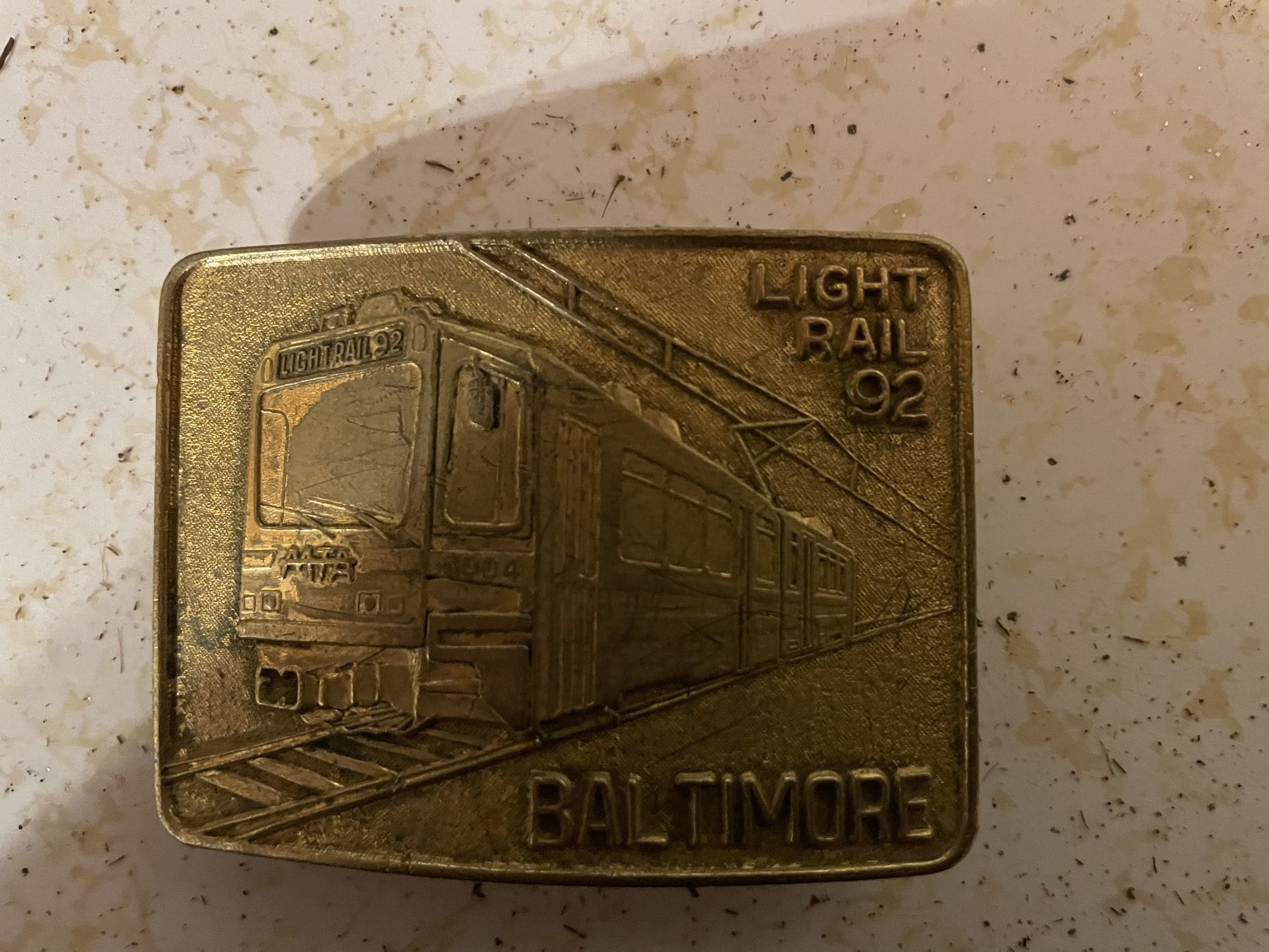 Vintage Light Rail, Belt, Buckles