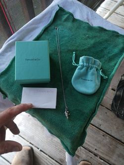 Tiffany & Co. Silver Pendant Necklace with Box