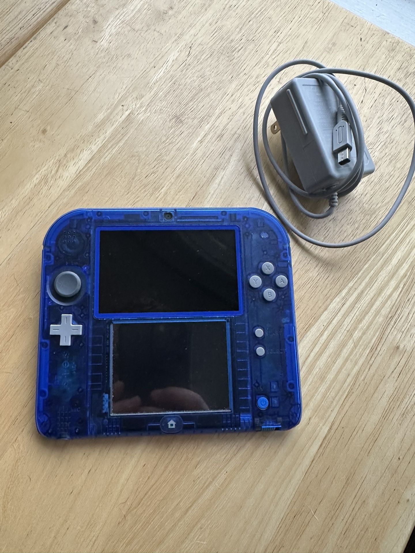 Nintendo 2DS Crystal Blue (with Charger)