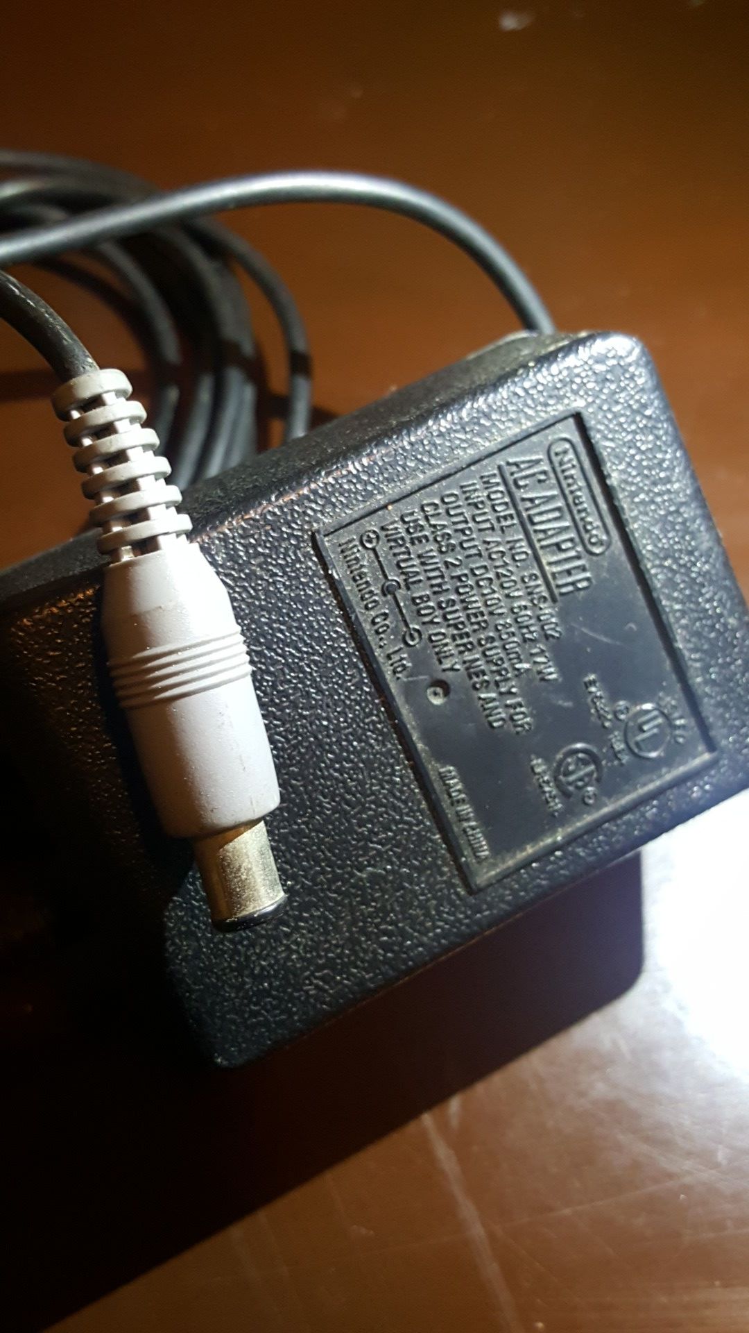 Super Nintendo AC adapter power cord