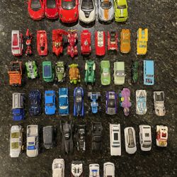 Hot Wheels and Diecast Cars Lot - 50 Cars