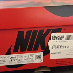 Nike Air Jordan 1 High 85 Black White Men's Sneakers Size 11.5