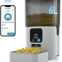 PAPIFEED Smart Pet Feeder 6L Auto Wifi Dog Cat Food Dispenser