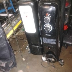 Two Heaters On Wheels