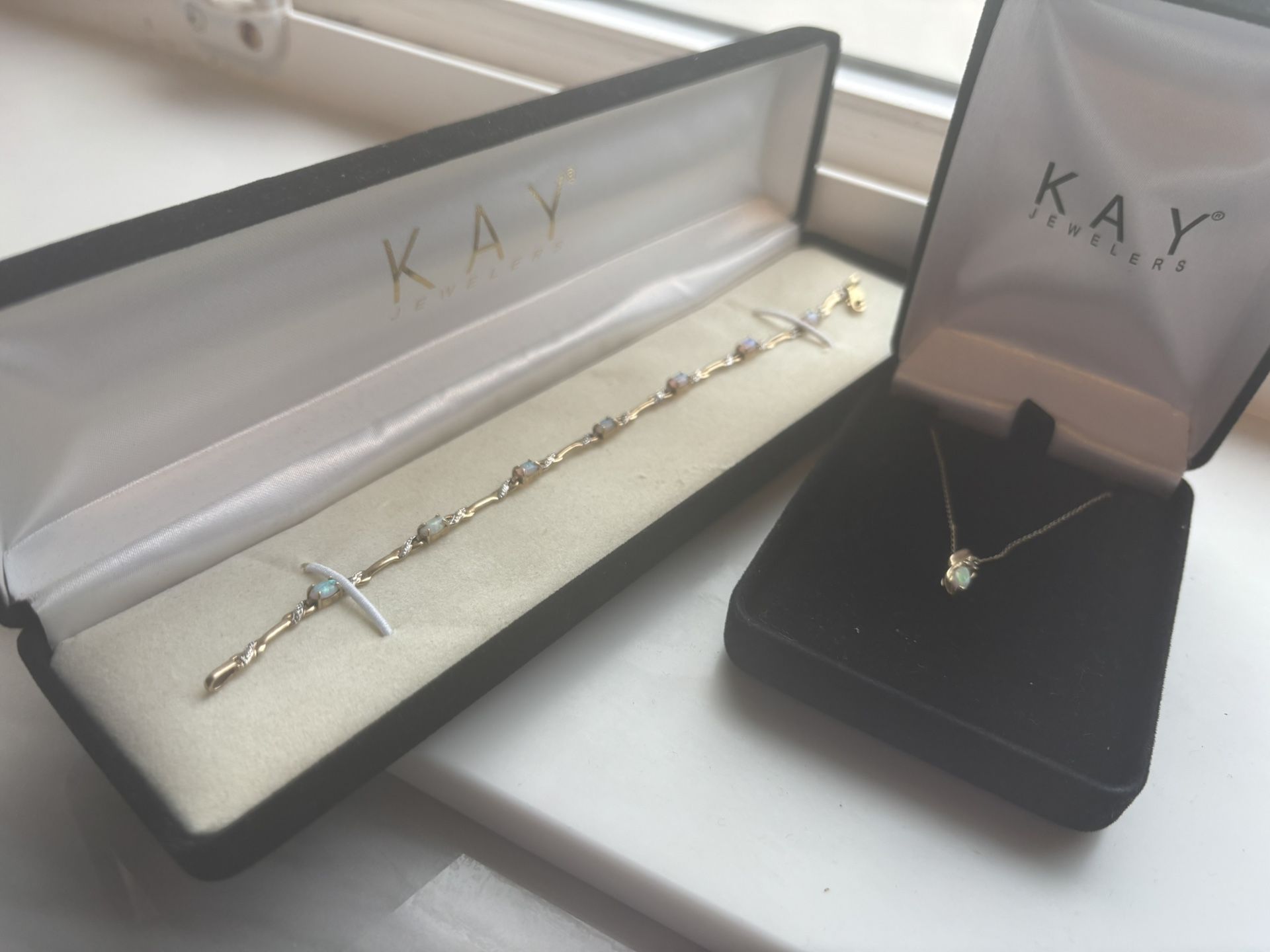 10k Gold Opal Set