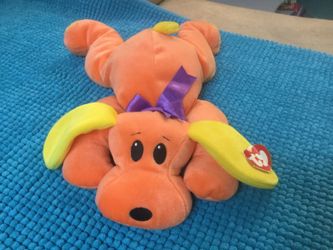 TY orange dog washable