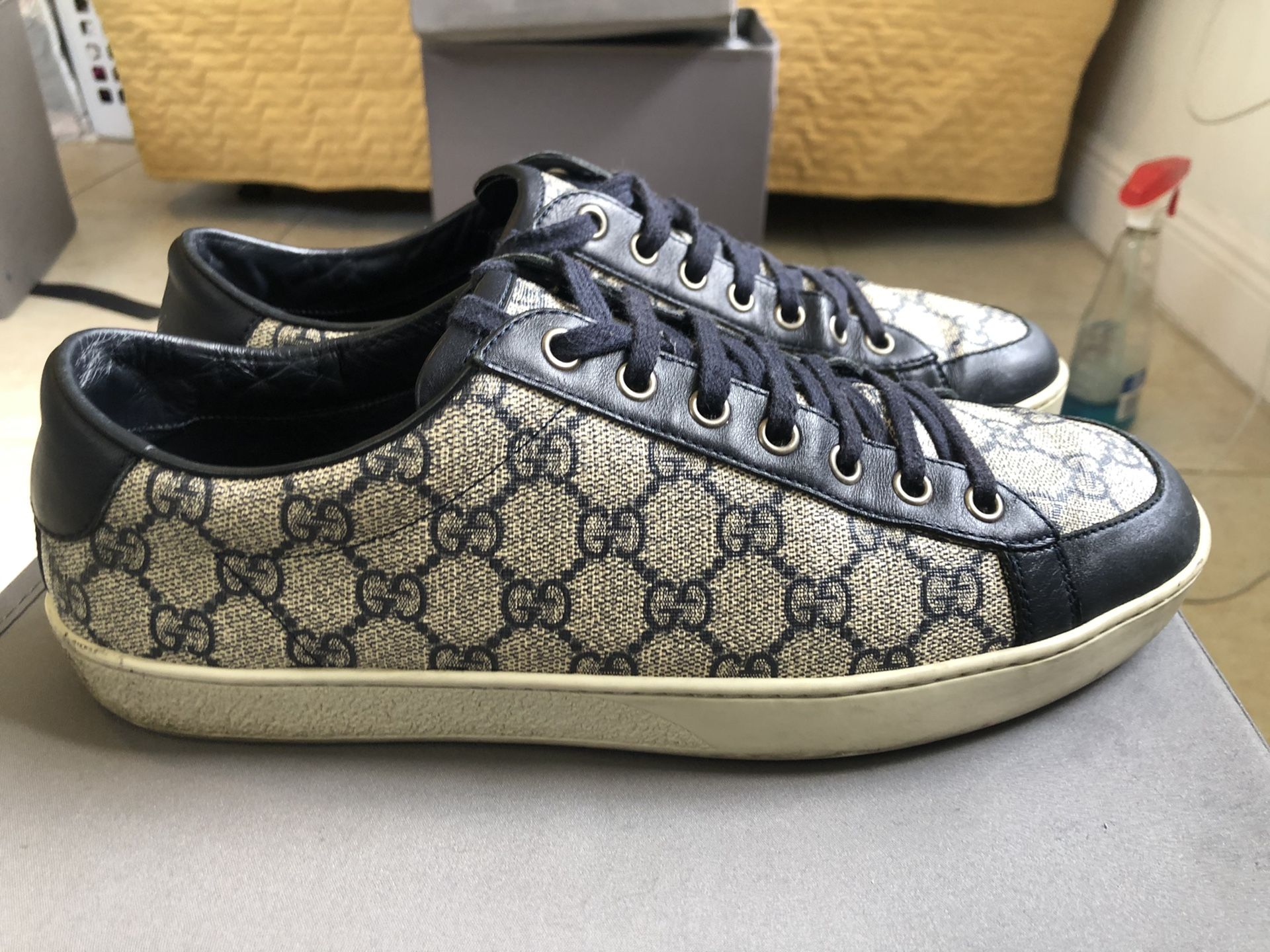 Gucci belt and sneakers