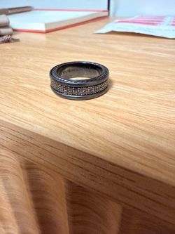 David Yurman Black Diamond Ring 2bands