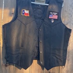 Leather vest