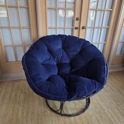Papasan Chair With Metal Base