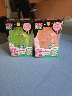 Nee Doh Super Skuishy Pink Strawberry Drink 2-Pack