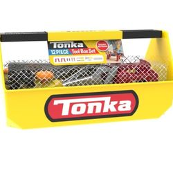 Tonka Tough Builders, Tough Toolbox Set, Tools playset– Made with Sturdy Plastic, Boys and Girls