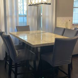 marble dining table set