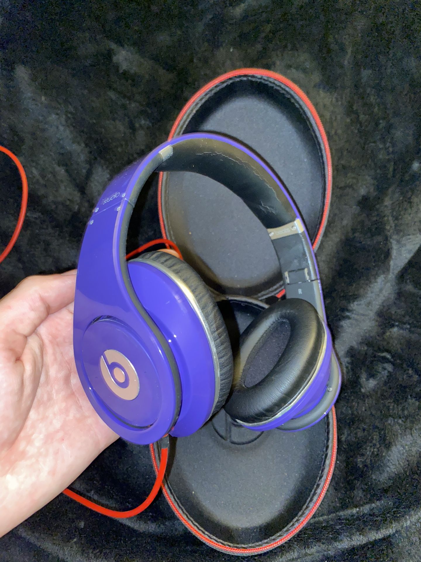 Purple Beats Studio Headphones