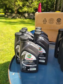 Castrol edge  full synthetic motor oil 5w-20 0w-20 7qts each
