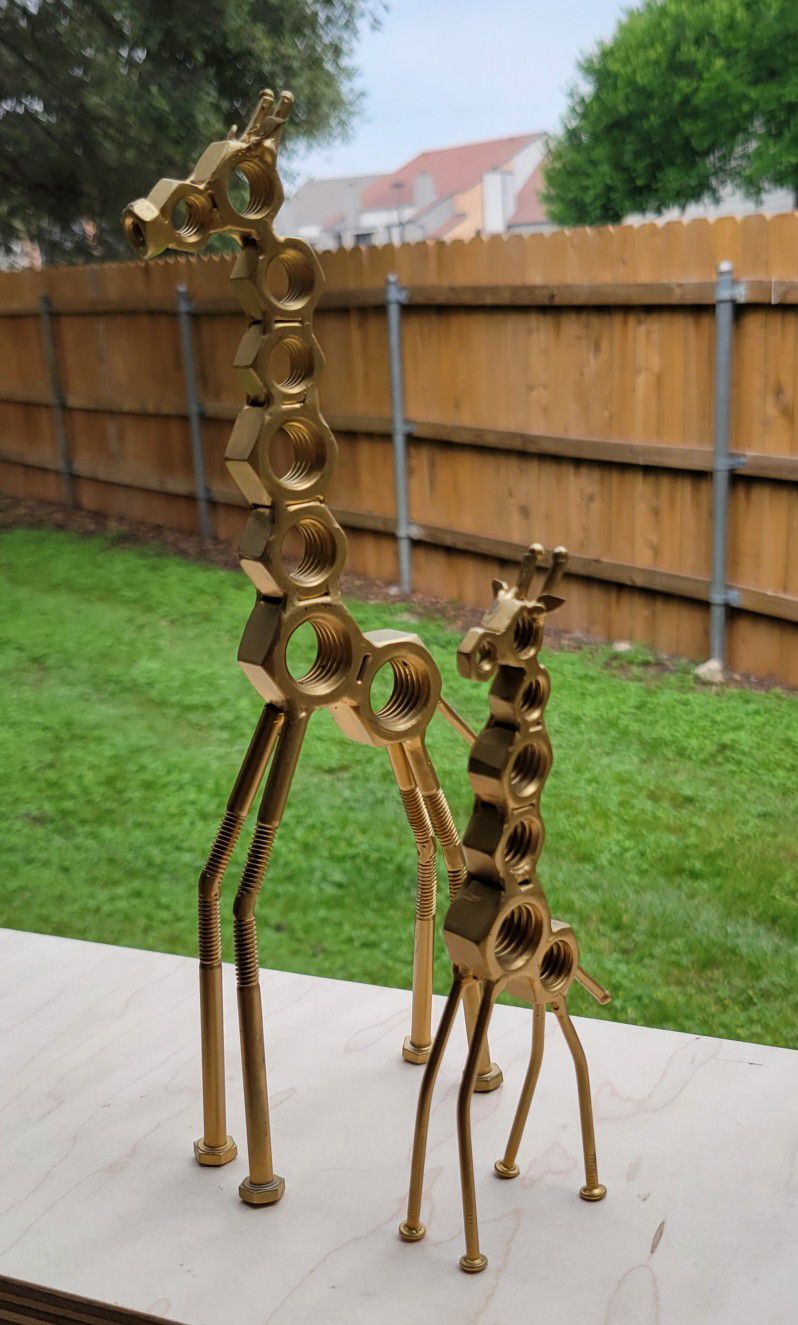 Metal ART, figure of 2 giraffes 🦒🦒
