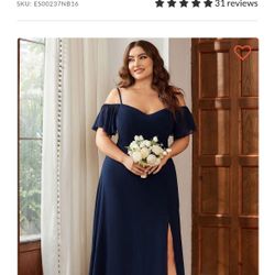 Womens Plus Size Dress Wedding Guest Bridesmaid