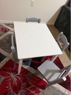 Toddler table with chairs