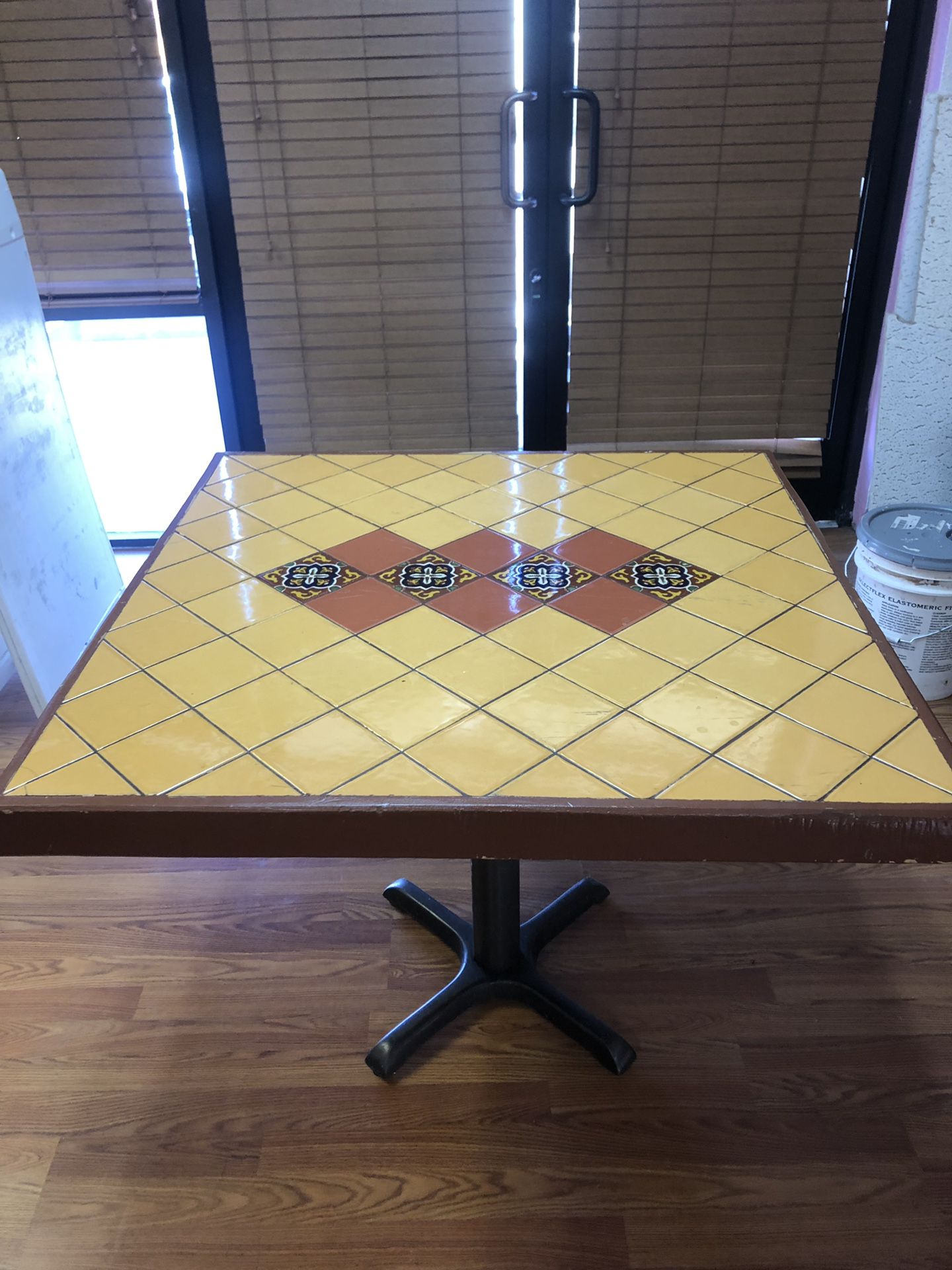Tile designed table