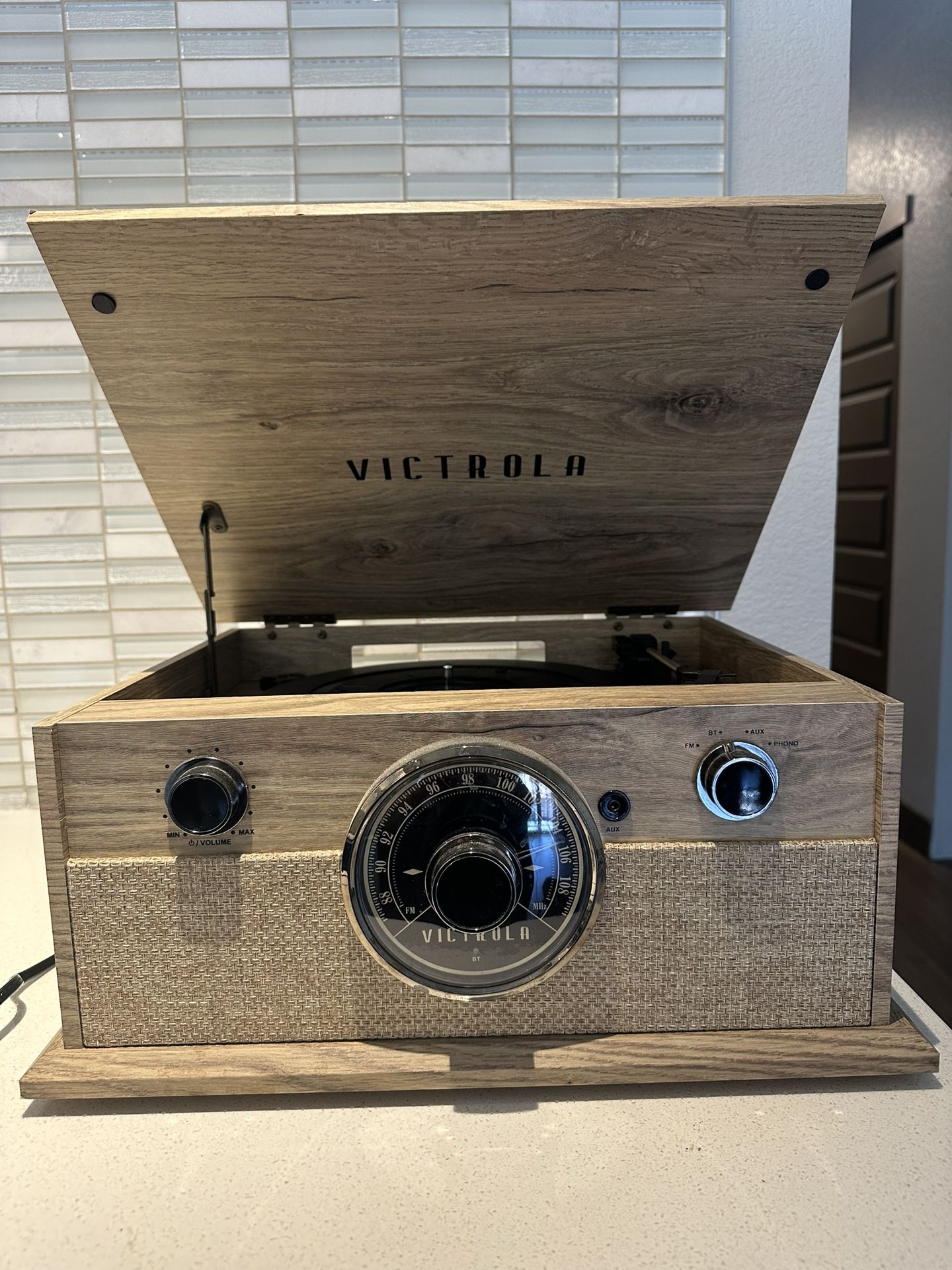 Victrola Brookline Style Bluetooth Record Player with Built-in Speakers