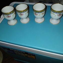 Haviland &Co Antique Porcelaine Egg  Cups
