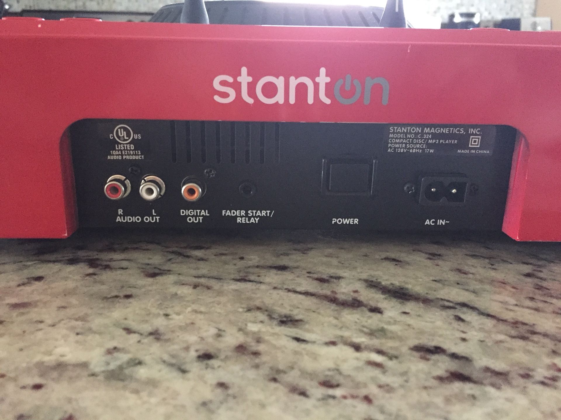 DJ Set up Stanton C.324 Limited Edition Red CDJ with 2 Channel