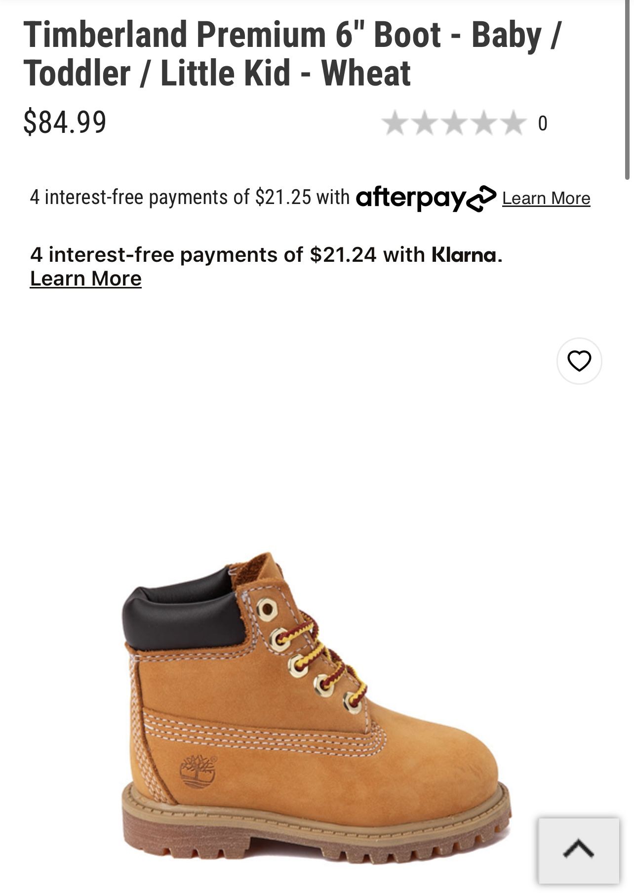 Baby TIMBS / Timberland Brown Brand New