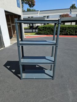 Sterilite 4-Tier Plastic Storage Shelving Unit