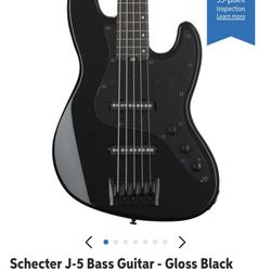 Schecter Diamond Series J5 Gloss Black