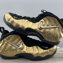 Nike Air Foamposite Pro Metallic Gold - Size 12 - Preowned