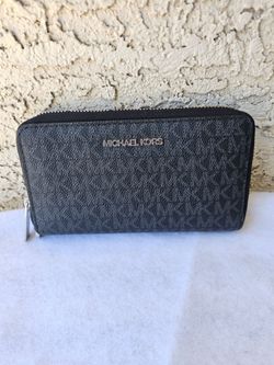 Michael Kors Charcoal Grey Jet Wallet