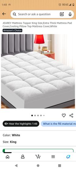 King mattress topper