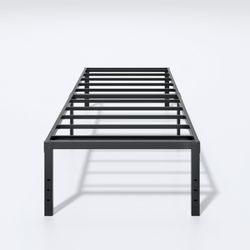 LUMUNANCE Metal Bed Frame Twin Size - 18 Inch Heavy-Duty Twin Platform Bed Frame No Box Spring Needed, Easy Assembly, Noise-Free, Sturdy Mattress Foun