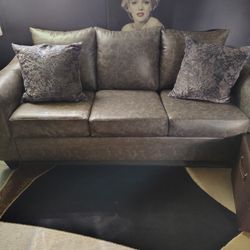 Brown Leather Couch