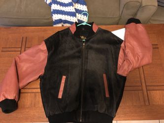 Heavy leather and suede NFL jacket