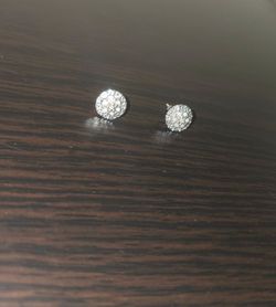Silver/Diamond Earrings