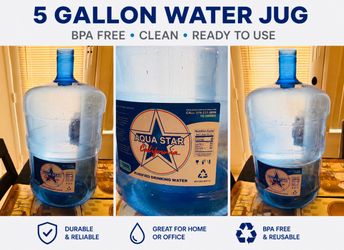 5 Gallon BPA-Free Water Jug – Clean & Ready to Use